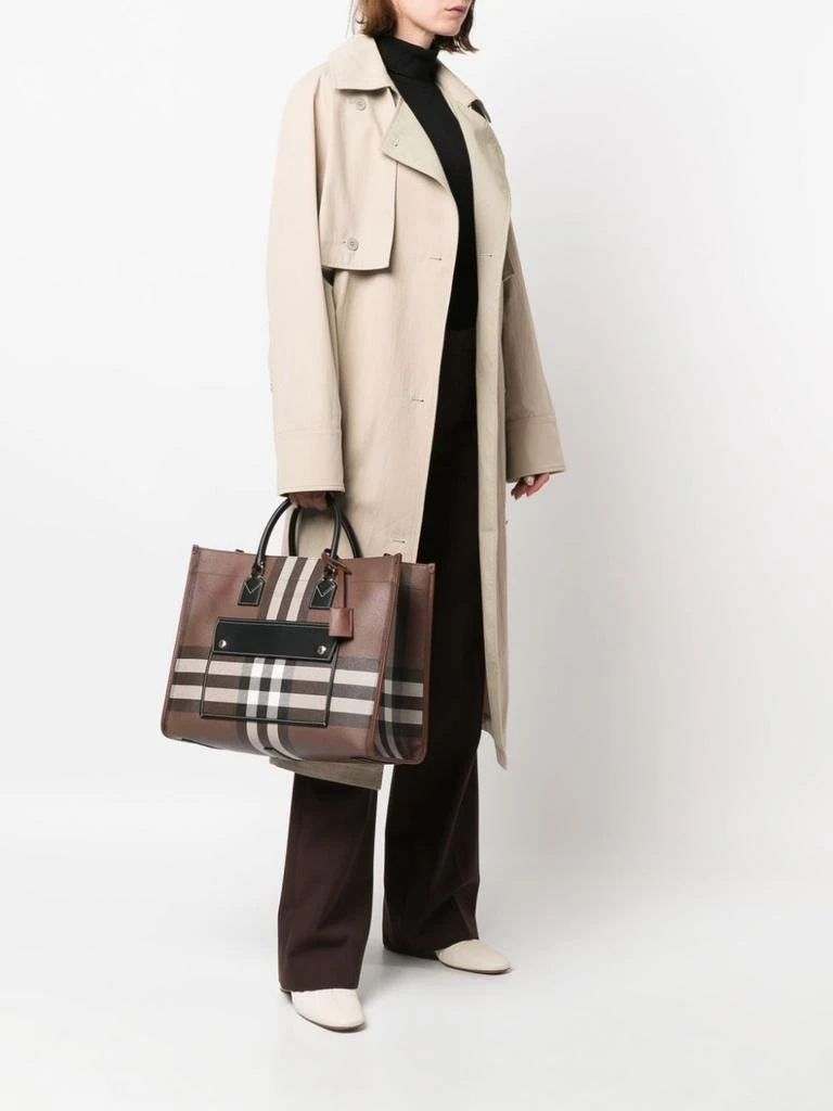 商品Burberry|BURBERRY - Cotton Blend Tote Bag,价格¥11097,第3张图片详细描述