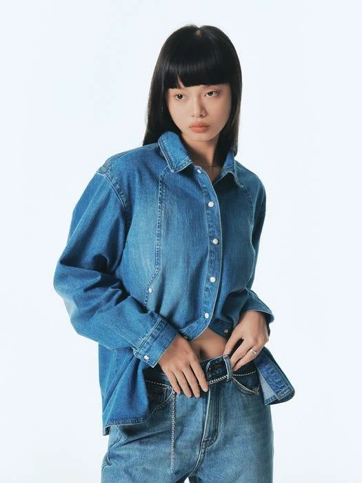 商品CITYBREEZE|Western Denim Shirt_Light Indigo,价格¥1088,第2张图片详细描述