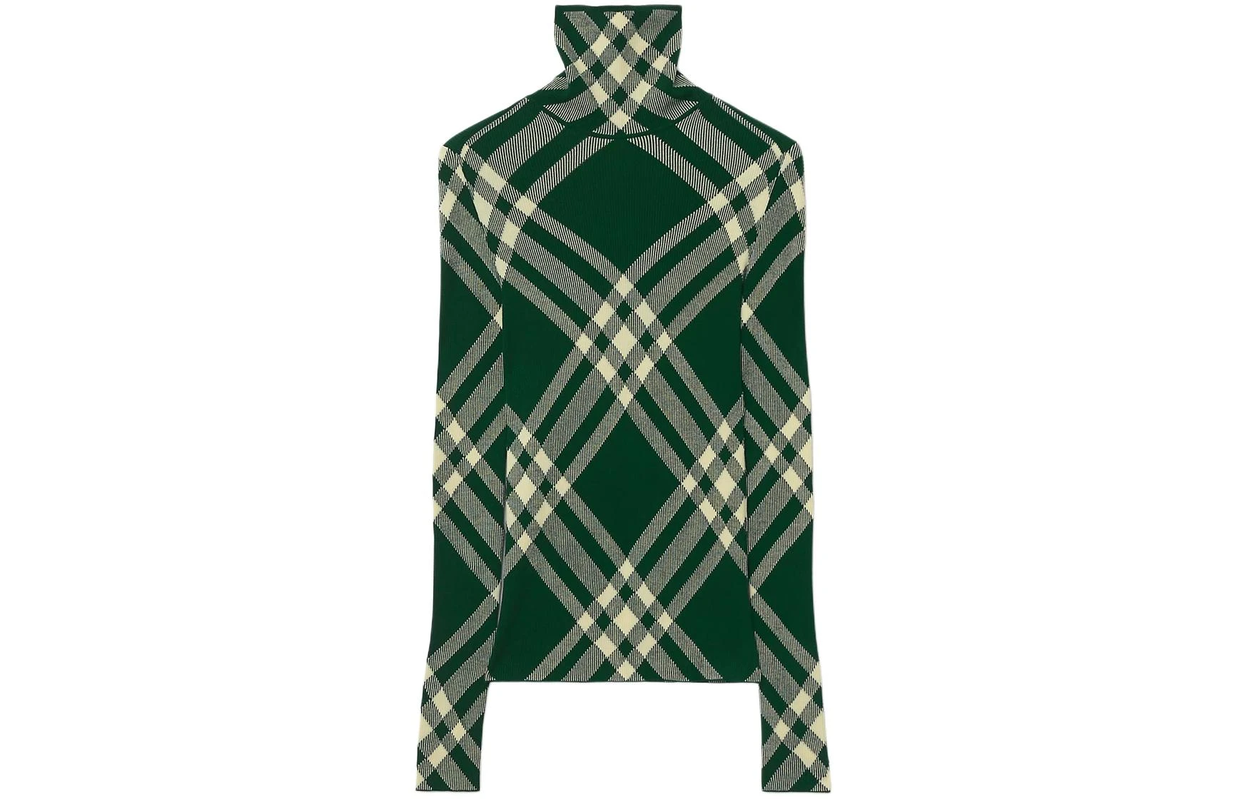 商品[国内直发] Burberry|博柏利 格纹拼色修身高领长袖毛衣 男款 黄水仙色,价格¥3959,第1张图片