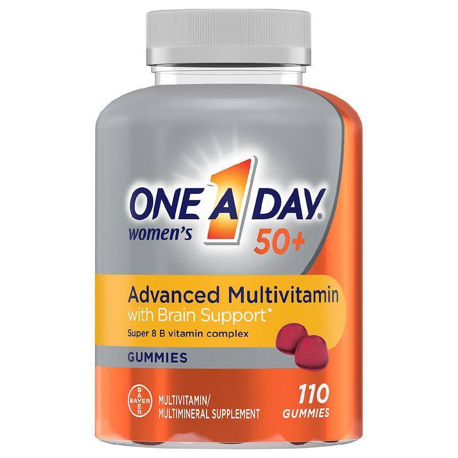 商品One A Day|Women¿s 50+ Gummies Advanced Multivitamin with Immunity + Brain Support Strawberry,价格¥150,第1张图片