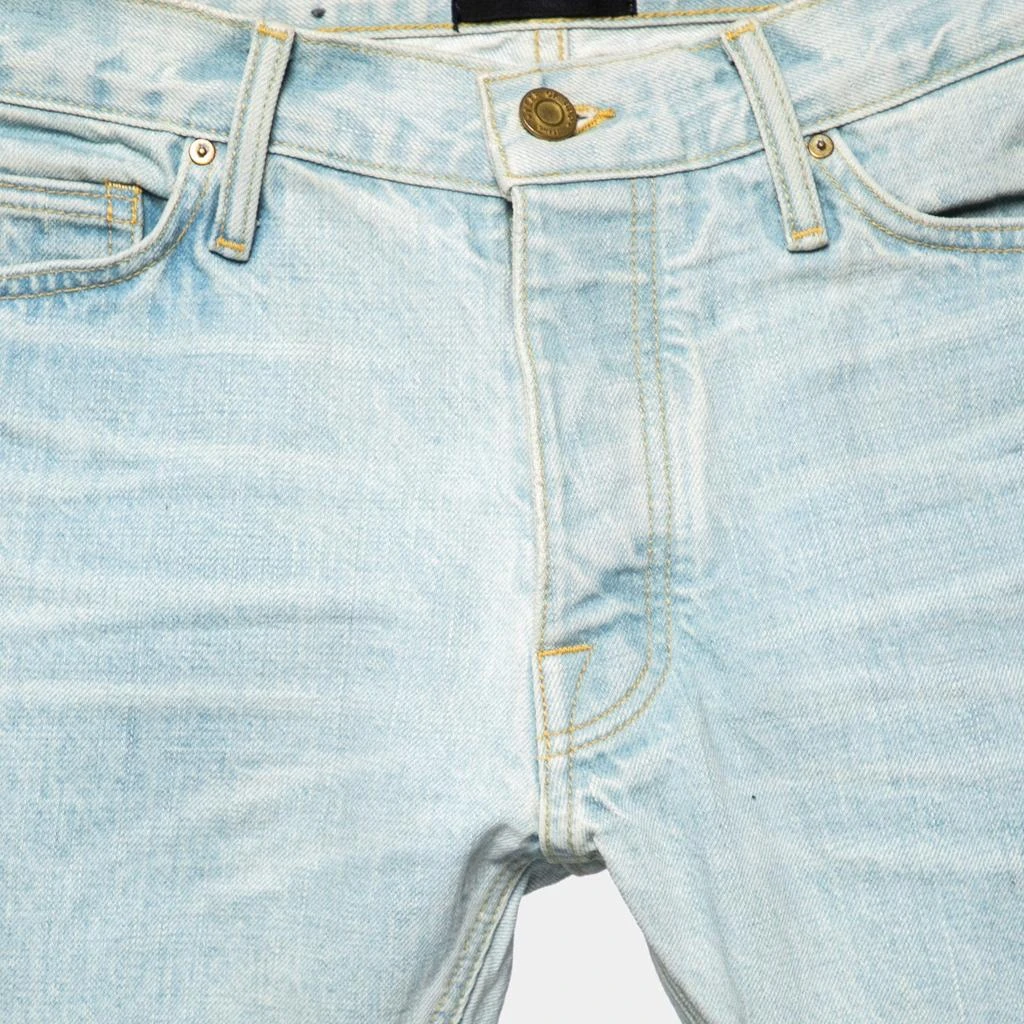 商品[二手商品] Fear of god|Fear of God Blue Distressed Denim Zipped Hem Slim Fit Jeans M,价格¥4057,第3张图片详细描述