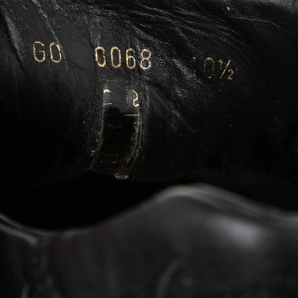 Louis Vuitton Black Monogram Embossed Leather Lace Up Sneakers Size 44.5 商品