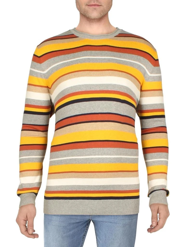 商品Club Room|Mens Striped Knit Pullover Sweater,价格¥163,第1张图片