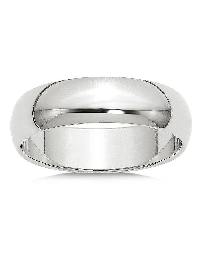商品Bloomingdale's|Men's 6mm Half Round Band Ring in 14K White Gold,价格¥8769,第1张图片详细描述