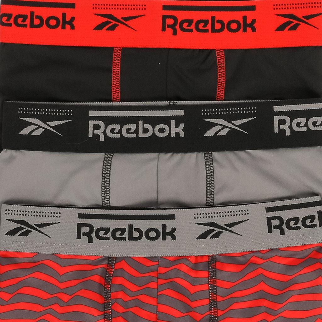 Reebok Boy's 3 Pack Long Leg Boxer Briefs商品第10张图片规格展示