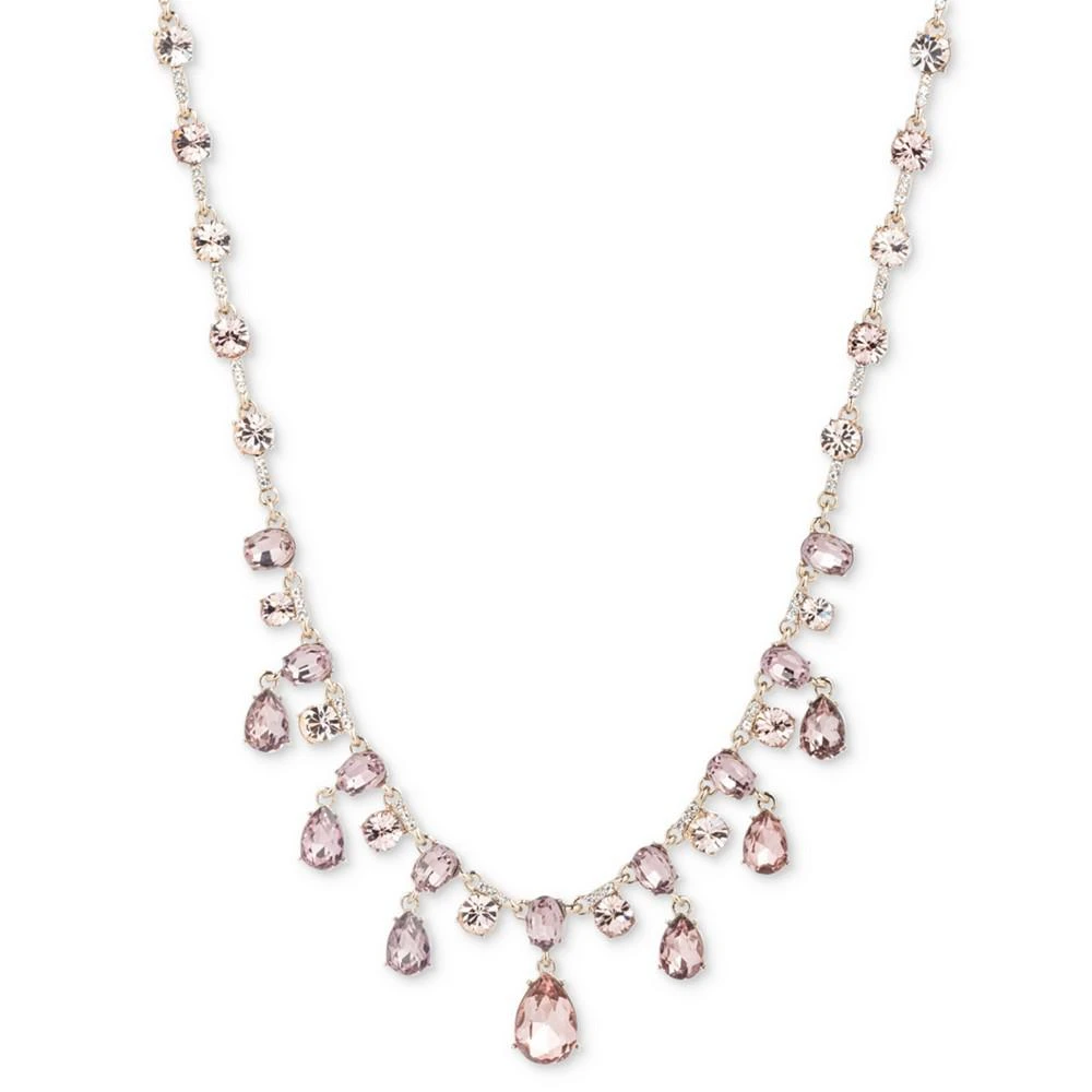 商品Givenchy|Gold-Tone Vintage Rose Crystal Statement Necklace, 16" + 3" extender,价格¥919,第1张图片