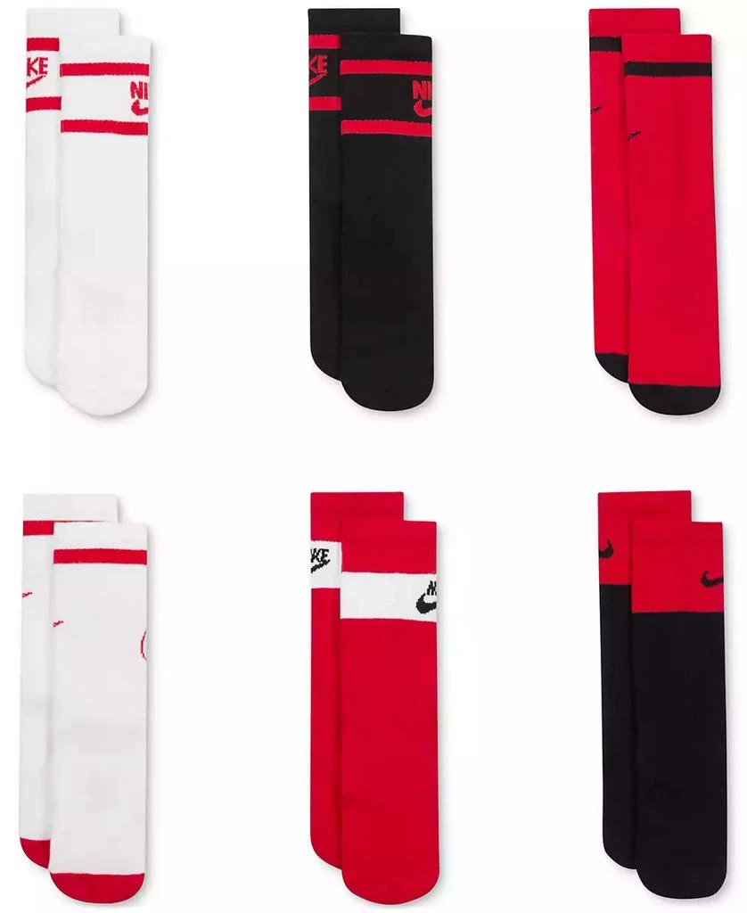 商品NIKE|Big Kids Everyday Cushioned Crew Socks, Pack of 6,价格¥174,第3张图片详细描述