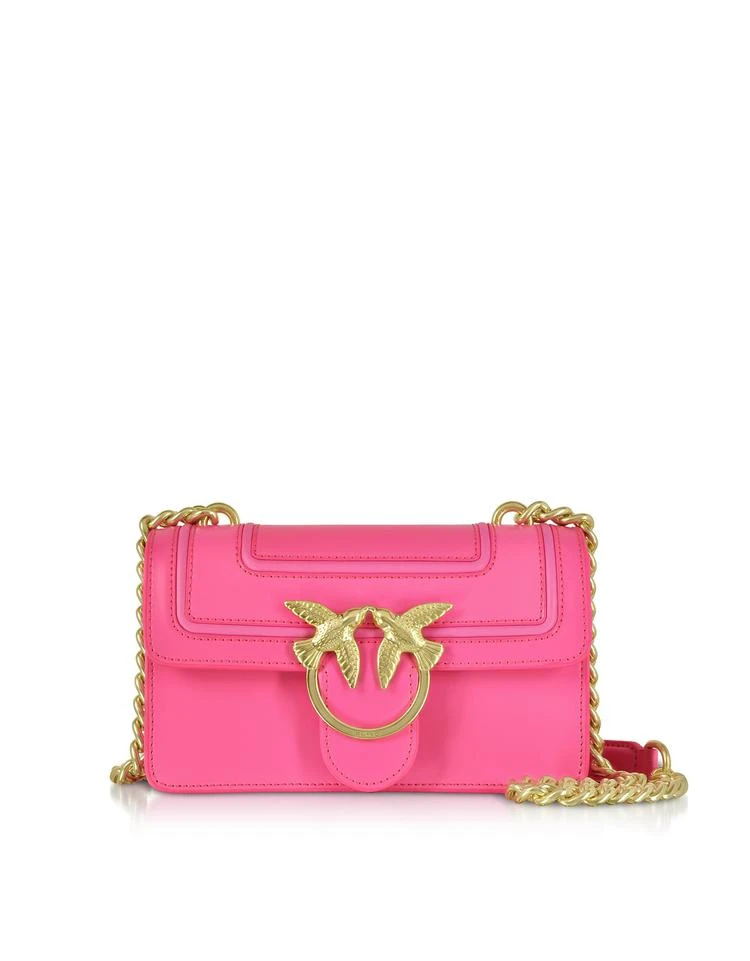 商品PINKO|Neon Pink Mini Love Fluo Shoulder Bag,价格¥1526,第1张图片