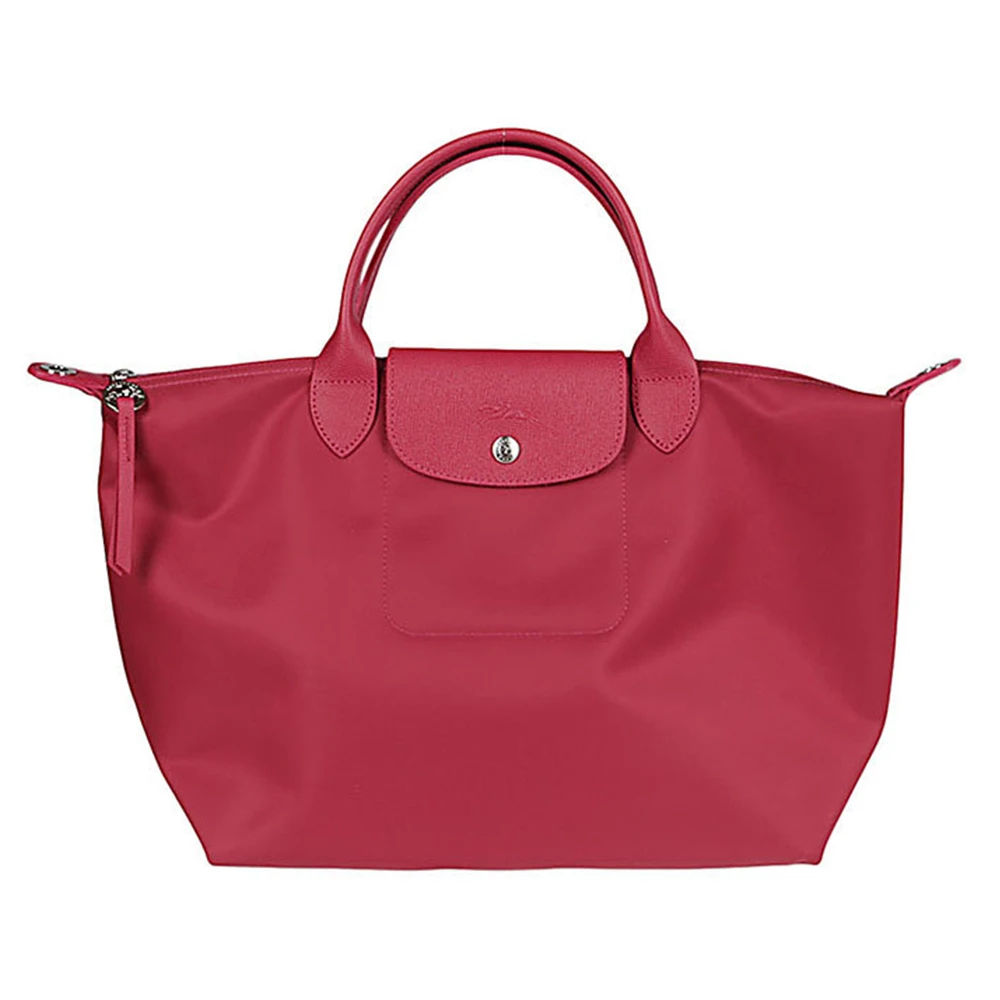 商品[国内直发] Longchamp|LONGCHAMP 女士红色带内涂层聚酰胺帆布手提包单肩包 1515598232,价格¥1310,第1张图片