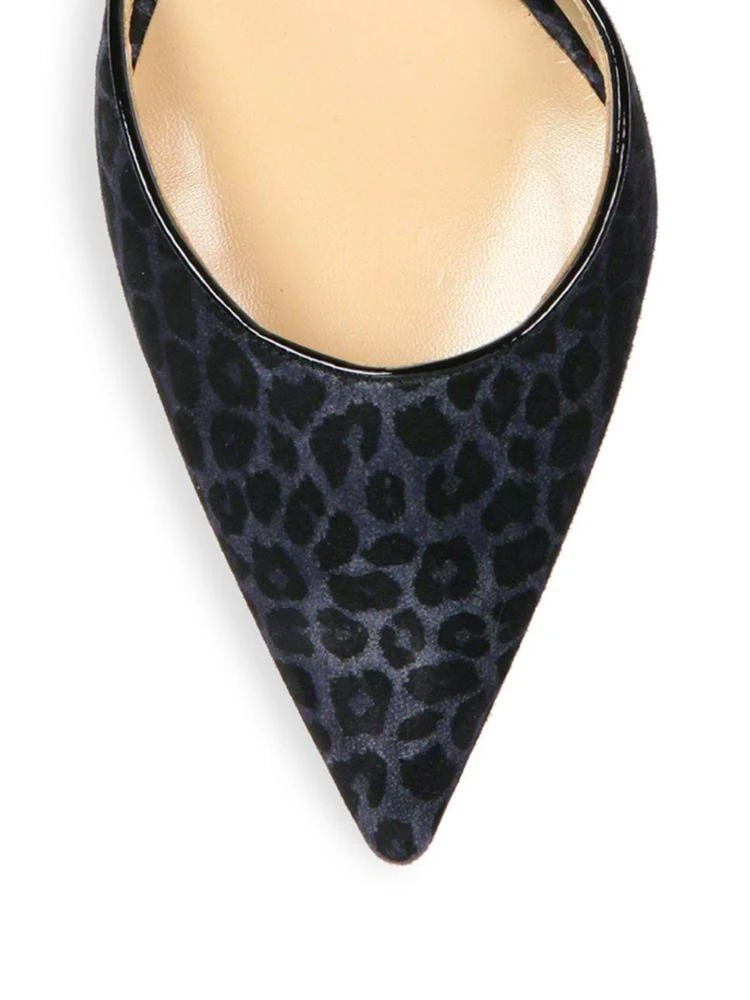 商品Manolo Blahnik|Taylerbibo Leopard-Print Suede d'Orsay Pumps,价格¥2383,第3张图片详细描述