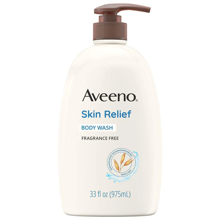 商品Aveeno|Skin Relief Body Wash, Sensitive Skin Fragrance-Free,价格¥106,第1张图片