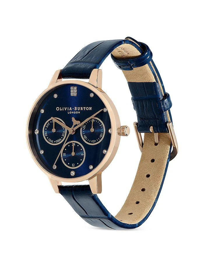 商品Olivia Burton|Multifunction Leather Strap Chronograph Watch, 34mm,价格¥1046,第2张图片详细描述