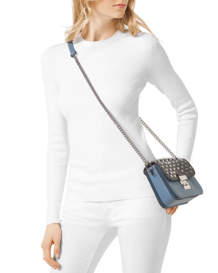 商品Michael Kors|MICHAEL Michael Kors Sloan Select Stud Medium Leather Shoulder Bag Flap,价格¥436,第3张图片详细描述