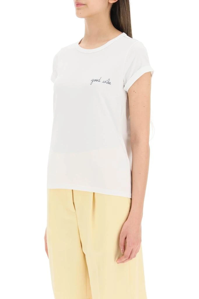 商品Maison Labiche|Maison Labiche Poitou T Shirt With Good Vibe Embroidery,价格¥229,第4张图片详细描述