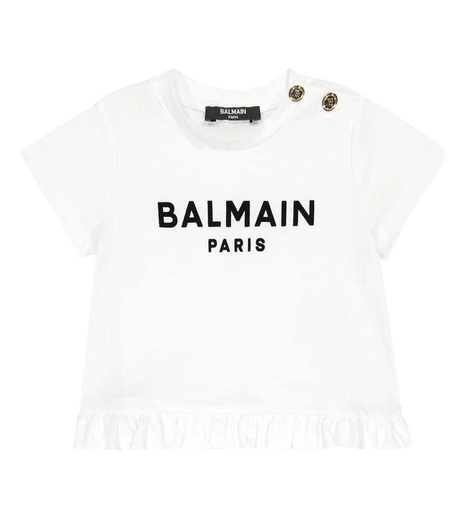 商品Balmain|Baby logo printed T-shirt,价格¥771,第1张图片