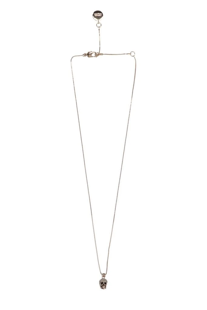 商品Alexander McQueen|Alexander McQueen Pave Skull Pendant Necklace,价格¥1739,第1张图片