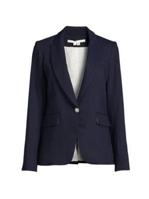 商品VERONICA BEARD|Solid Single Button Blazer,价格¥1820,第3张图片详细描述