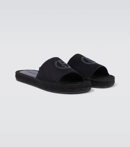 商品Giorgio Armani|Logo leather sandals,价格¥5205,第5张图片详细描述