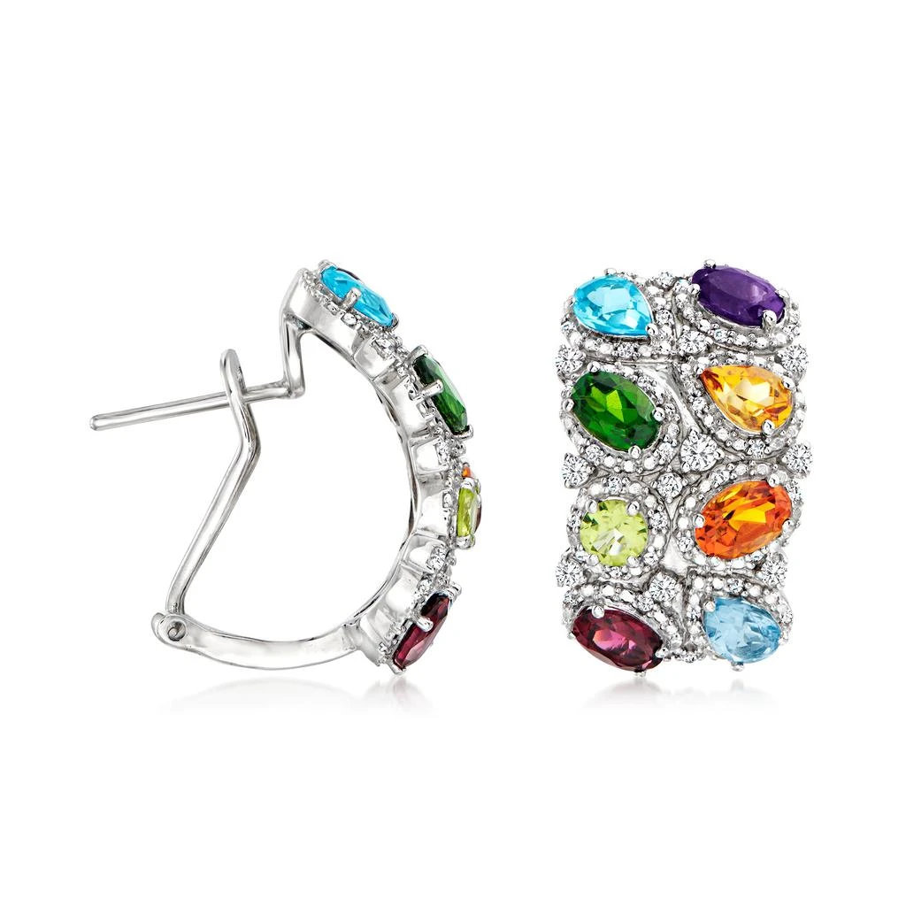 商品Ross-Simons|Ross-Simons Multi-Gemstone Earrings in Sterling Silver,价格¥2227,第3张图片详细描述