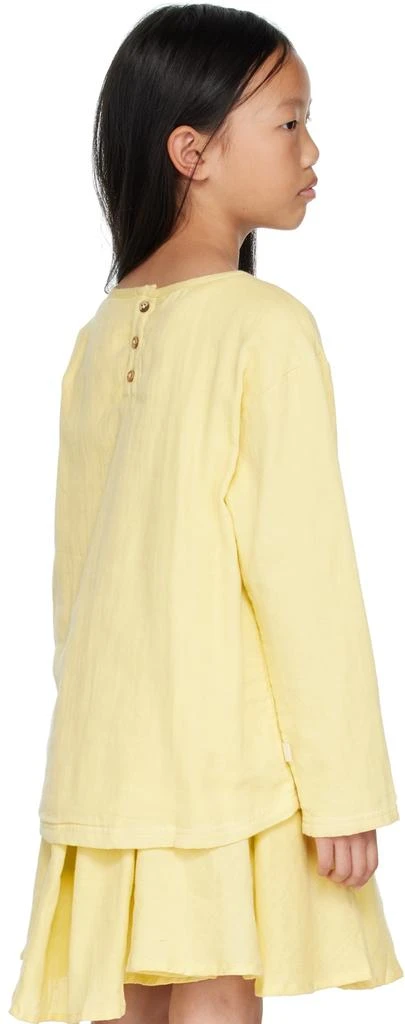 商品Coco Village|Kids Yellow Organic Cotton Long Sleeve T-Shirt,价格¥123,第3张图片详细描述