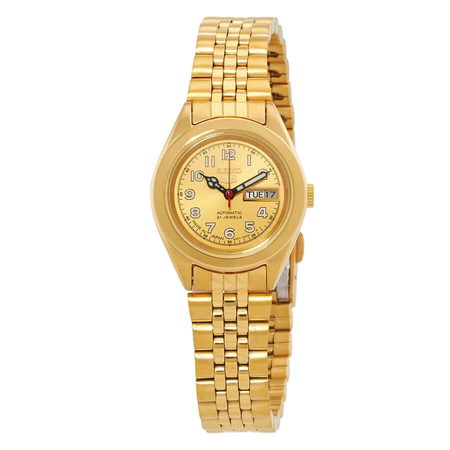 商品Seiko|5 Automatic Gold Dial Ladies Watch SYMF94J1,价格¥1013,第1张图片