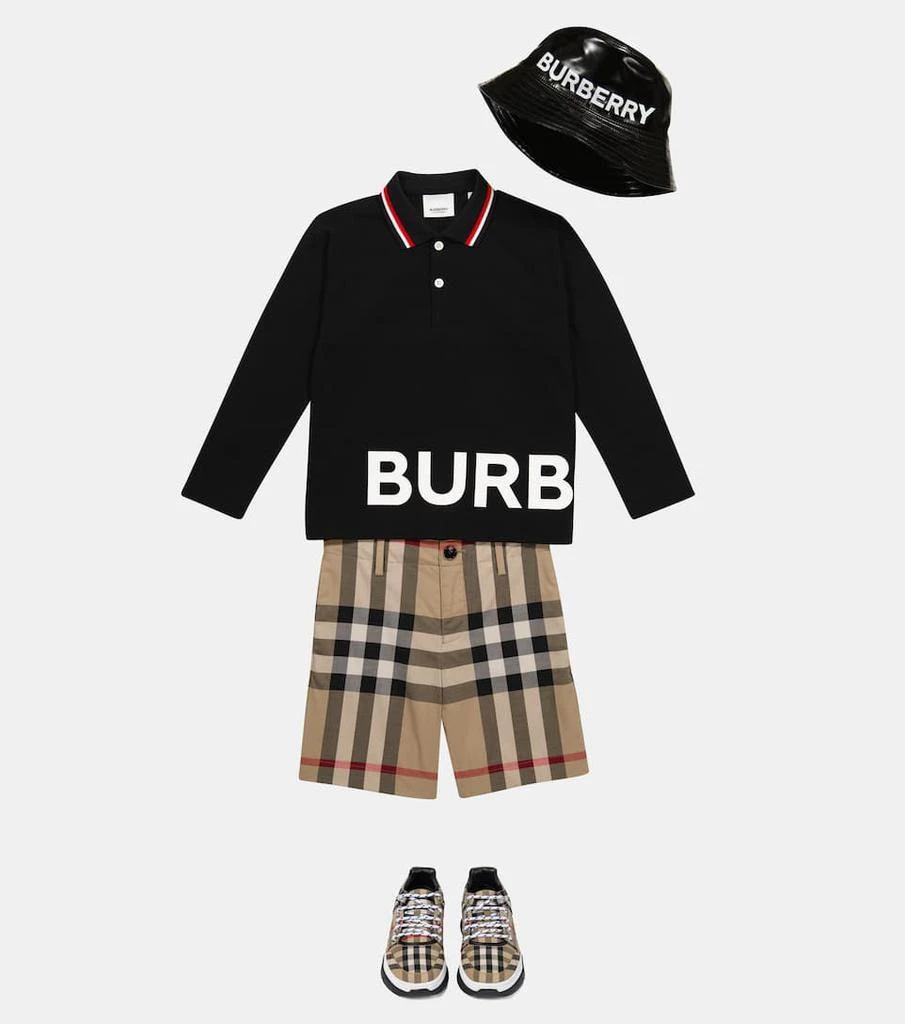 商品Burberry|Logo棉质珠地Polo衫,价格¥1573,第2张图片详细描述