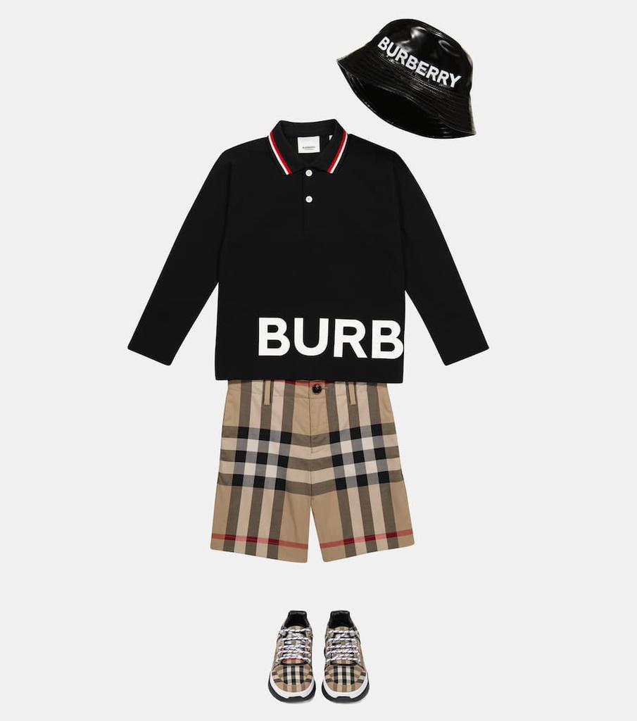 商品Burberry|Logo棉质珠地Polo衫,价格¥1432,第4张图片详细描述