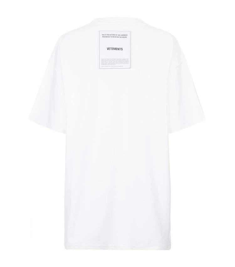 商品Vetements|Oversized Inside Out T-Shirt,价格¥1438,第2张图片详细描述