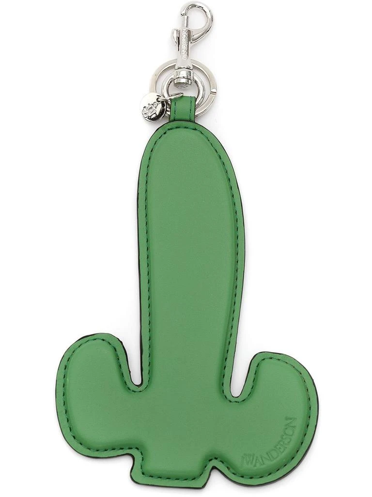 商品J W Anderson|J.W. Anderson Mens Green Leather Key Chain,价格¥1645,第1张图片