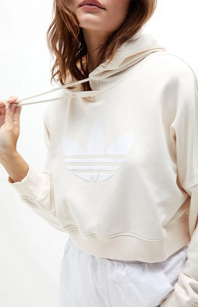 商品Adidas|White '80s Cropped Hoodie,价格¥334,第2张图片详细描述