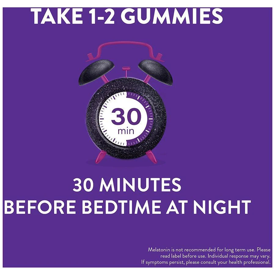 商品PURE Zzzs|De-Stress Melatonin Sleep Aid Gummies, Dietary Supplement, 1mg Blackberry Vanilla,价格¥134,第5张图片详细描述