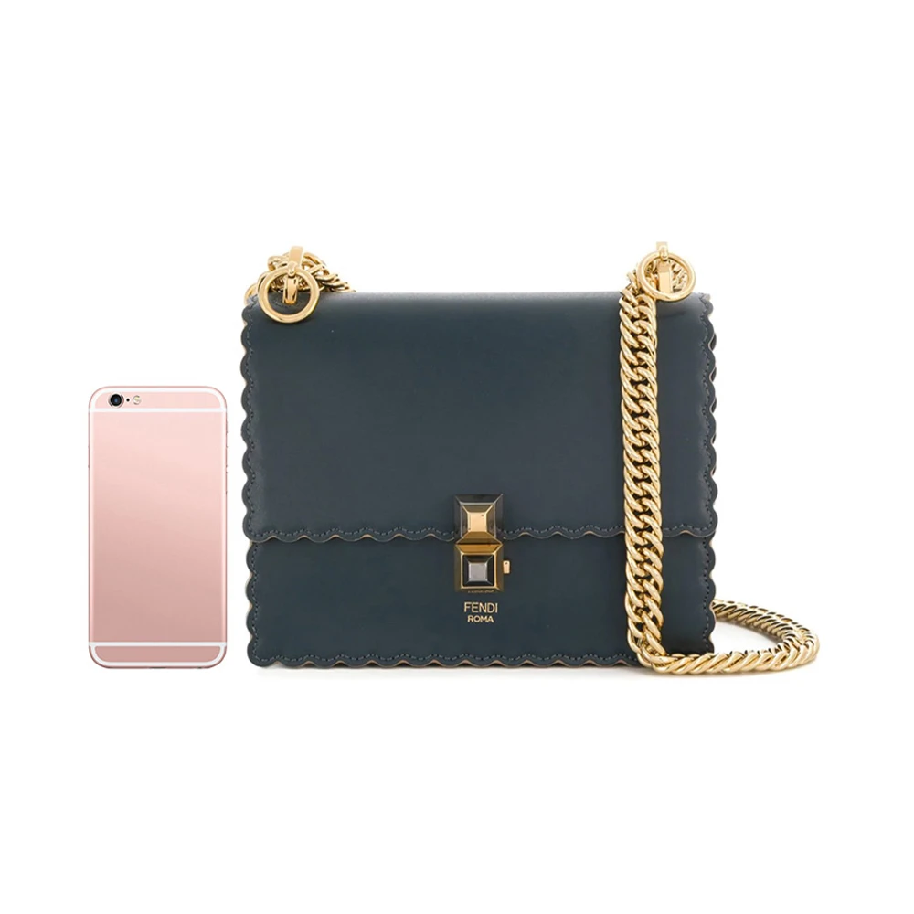 Fendi 芬迪 女士深蓝色皮革单肩包斜挎包 8M0381-A18Q-F15KS 商品