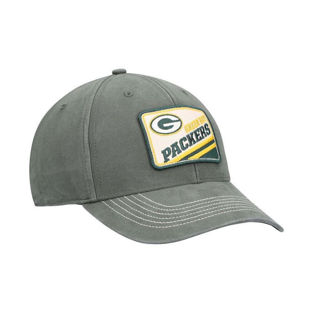 商品47 Brand|Men's Green Green Bay Packers Upland MVP Logo Adjustable Hat,价格¥194,第5张图片详细描述