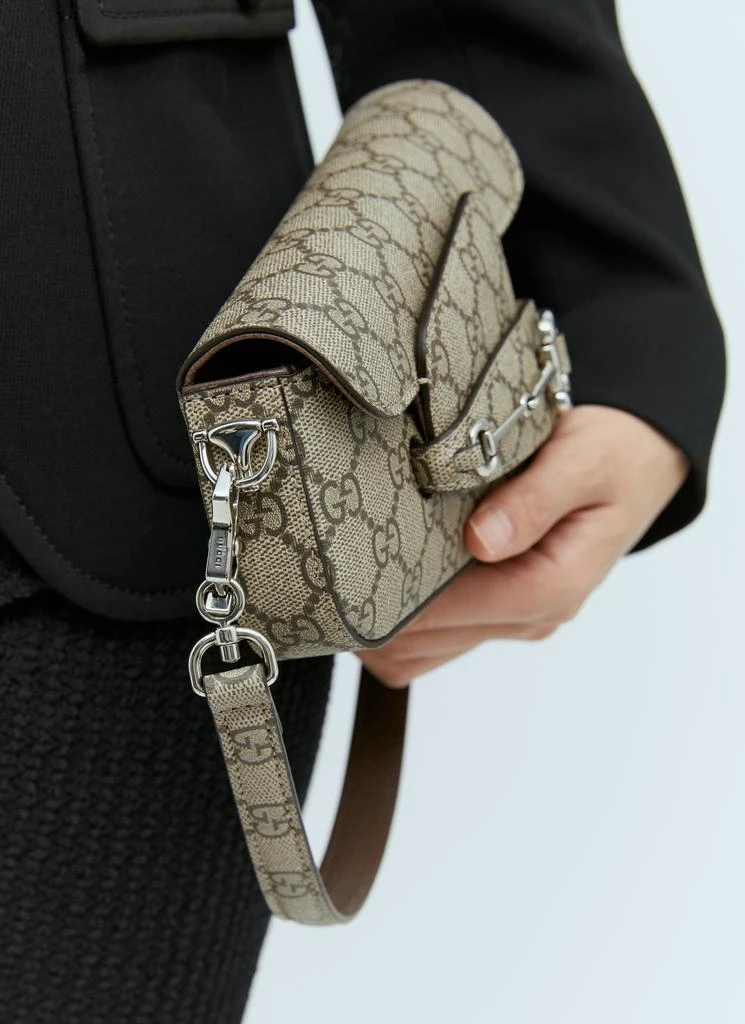 商品Gucci|Horsebit 1955 Mini Shoulder Bag,价格¥17383,第5张图片详细描述