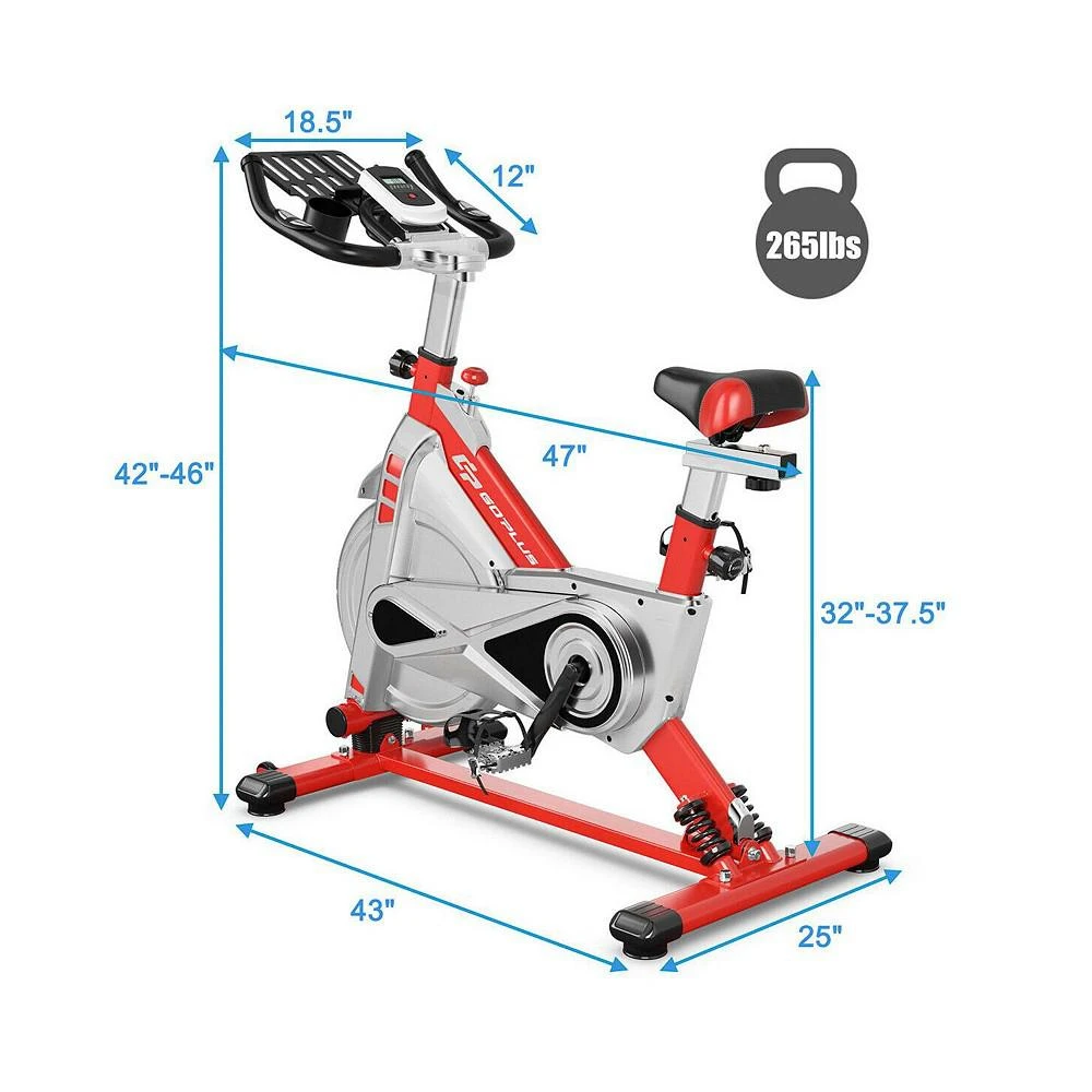 商品Costway|Indoor Stationary Exercise Cycle Bike Bicycle Workout,价格¥2247,第2张图片详细描述