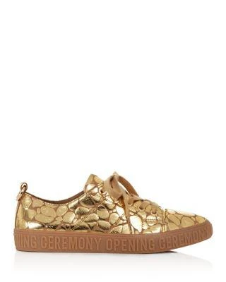 商品Opening Ceremony|Women's La Cienega Metallic Embossed Low Top Sneakers,价格¥1481,第2张图片详细描述