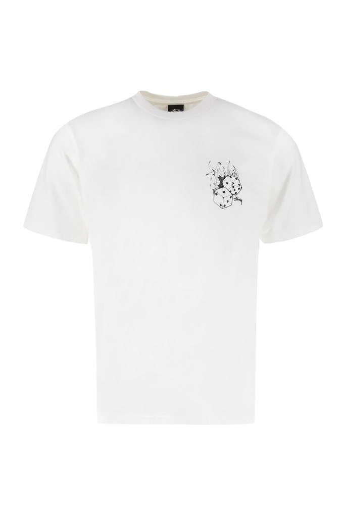 商品STUSSY|Fire Dice Cotton T-shirt,价格¥559,第1张图片