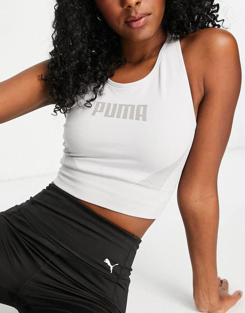 商品Puma|Puma Evoknit sports bra in grey,价格¥129,第3张图片详细描述