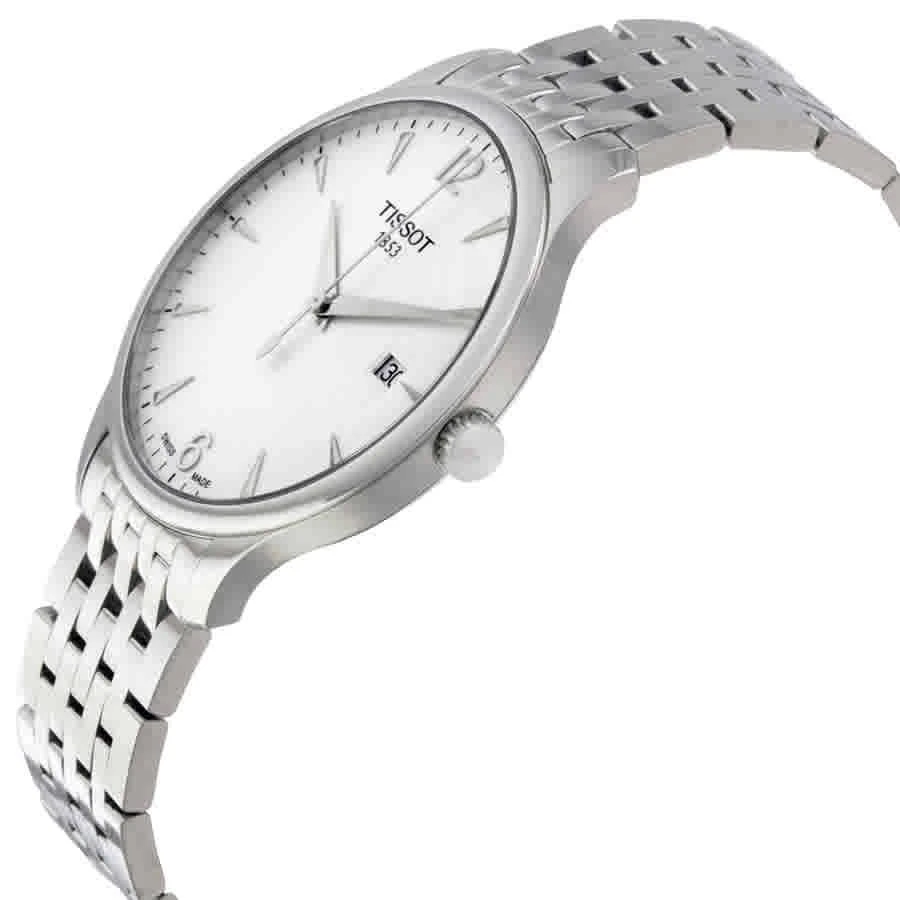 商品Tissot|Tradition Silver Dial Stainless Steel Men's Watch T0636101103700,价格¥2045,第2张图片详细描述