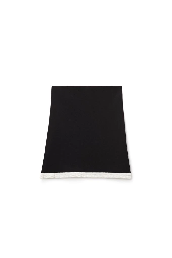 商品Alexander Wang|LOGO TRIM MINI SKIRT IN CHENILLE VISCOSE,价格¥1135,第1张图片