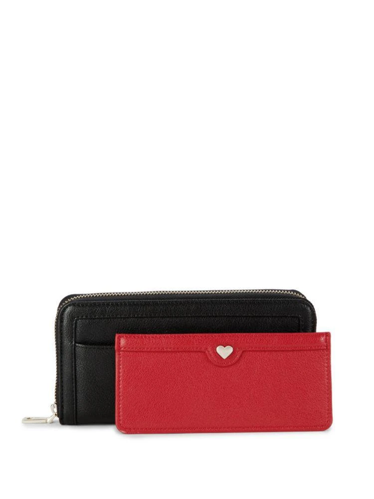 商品Moschino|Faux Leather Zip-Around Wallet,价格¥629,第4张图片详细描述