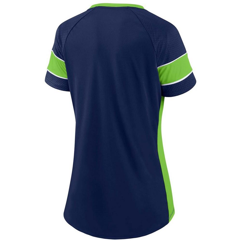 Fanatics Branded Women's College Seattle Seahawks Team Draft Me Lace-Up Raglan T-Shirt商品第3张图片规格展示