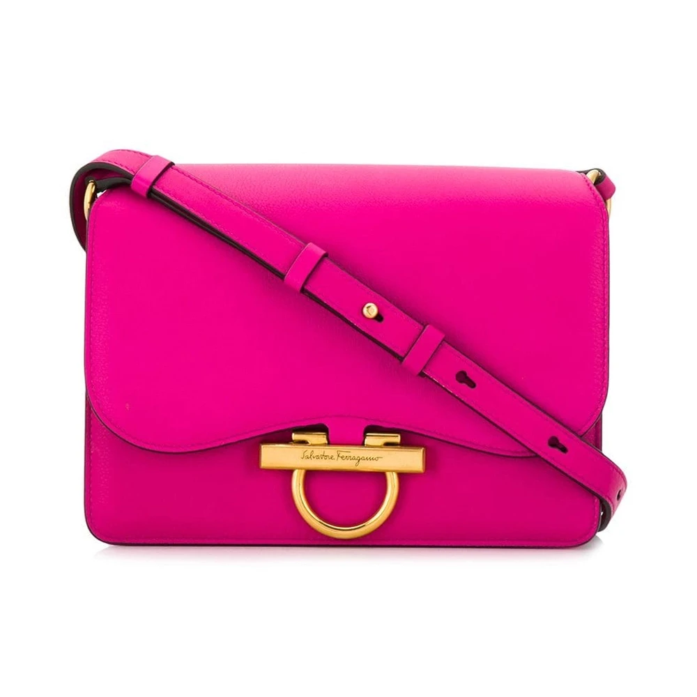 商品[国内直发] Salvatore Ferragamo|Salvatore Ferragamo 菲拉格慕 女士樱桃红色牛皮单肩斜挎包 21-H321-0718475,价格¥6655,第1张图片