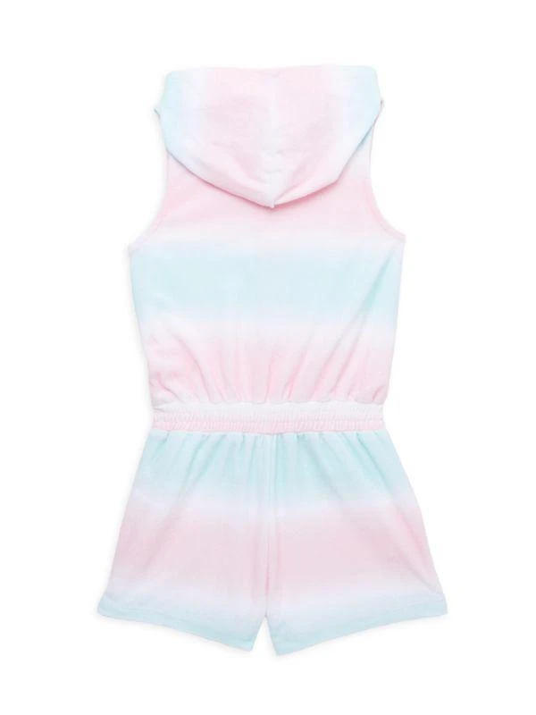 商品Juicy Couture|Baby Girl’s Tie-Dye Sleeveless Hooded Romper,价格¥117,第2张图片详细描述