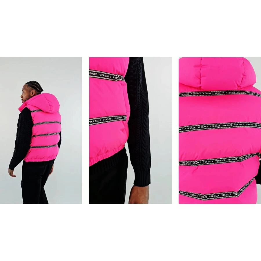 商品Versace|Men's Logo Tape Puffer Vest,价格¥2672,第1张图片