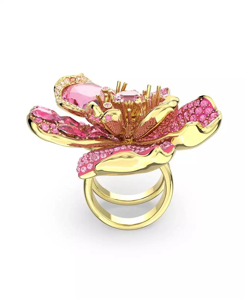 商品Swarovski|Crystal Flower Pink Florere Cocktail Ring,价格¥3738,第4张图片详细描述