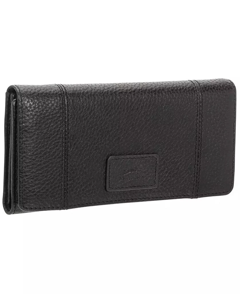商品Mancini Leather Goods|Women's Pebbled Collection RFID Secure Trifold Wallet,价格¥520,第2张图片详细描述