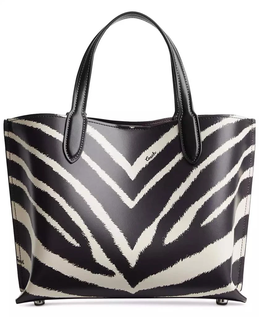 商品Coach|Willow 24 Zebra Print Tote,价格¥1594,第4张图片详细描述