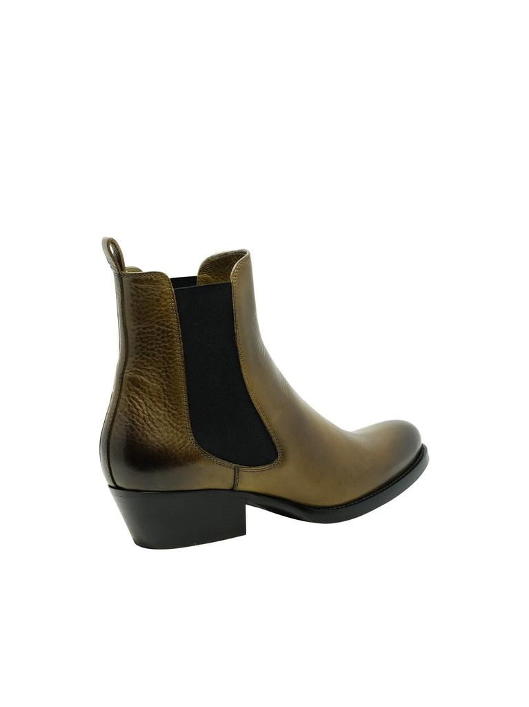 Sartore Sr421001 Toscano Green Olive Leather Ankle Boots商品第2张图片规格展示