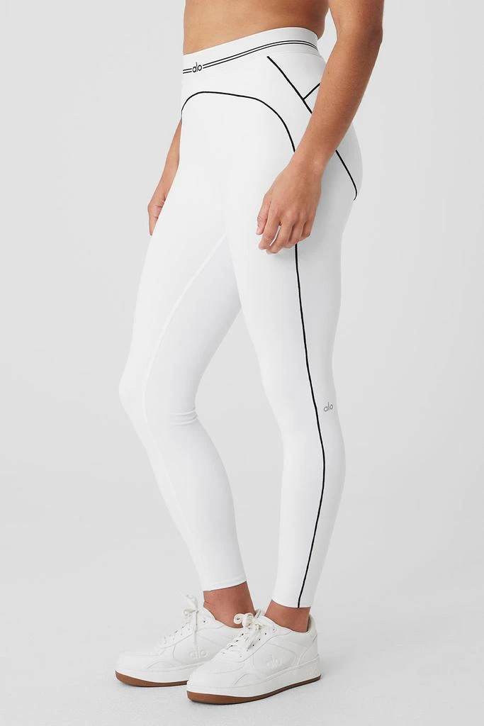 Airbrush High-Waist Heart Throb Legging - White/Black 商品